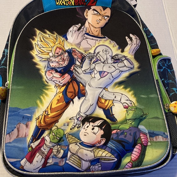 DragonBall Z Anime 3D Backpack Embossed Fantasy Character 4 Pockets Zippers New - Picture 2 of 8